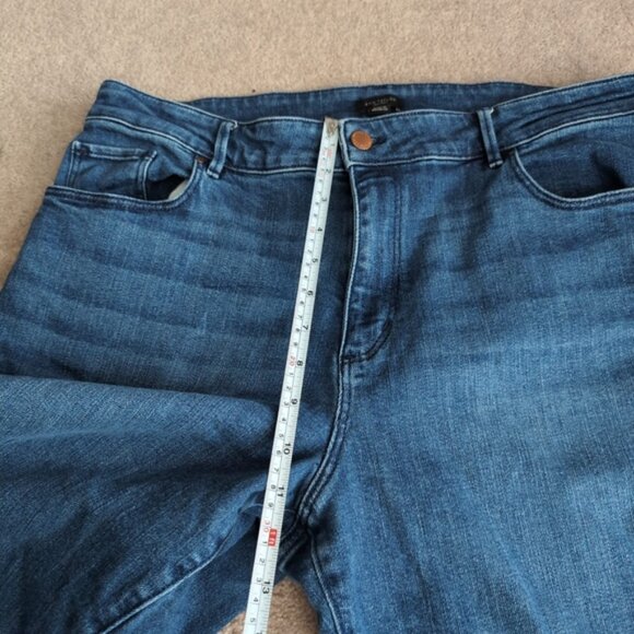 Ann Taylor High Waist Skinny Stretch Slimming Classic Wash Relaxed Jeans 16 - Picture 5 of 9